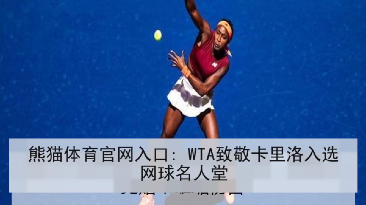 熊猫体育官网入口: WTA致敬卡里洛入选网球名人堂